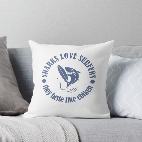 Item preview, Surfing Funny design Sharks Love Surfers For Love Surfing  designed and sold by kirillpanteleev.