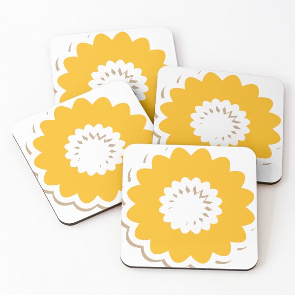 Item preview, “Retro Floral Burst | Minimal Yellow Flower Aesthetic | Scandinavian Indie Design” designed and sold by priyanshustore.