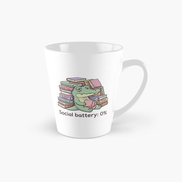 Item preview, Social Battery 0% Reading Mode Illustration designed and sold by Biwbiwty.