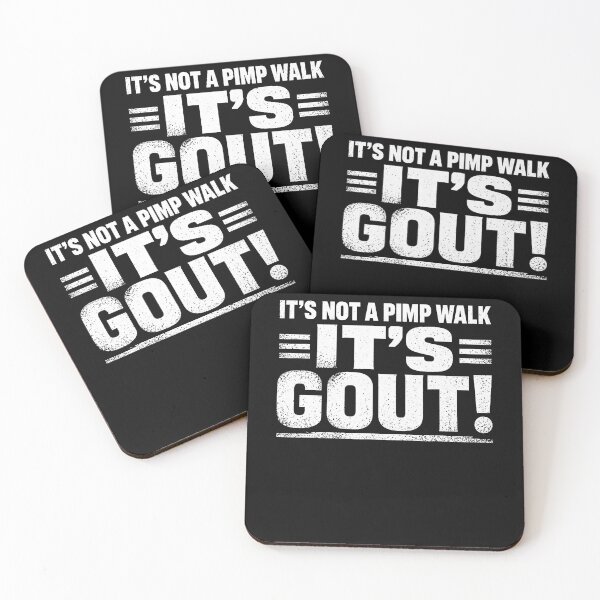 Item preview, It's Not A Pimp Walk It's Gout Funny Old Man Medical Humor designed and sold by Jackstudioo.