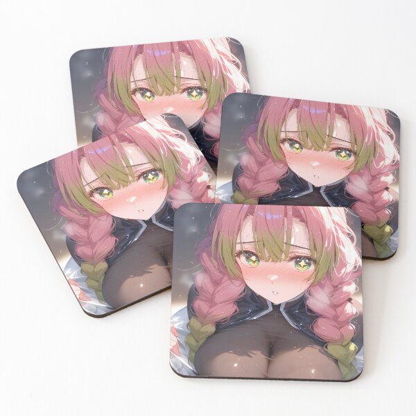 Item preview, Mitsuri Kanroji Demon Slayer Blushing Moonlit Portrait designed and sold by 108Recordings.