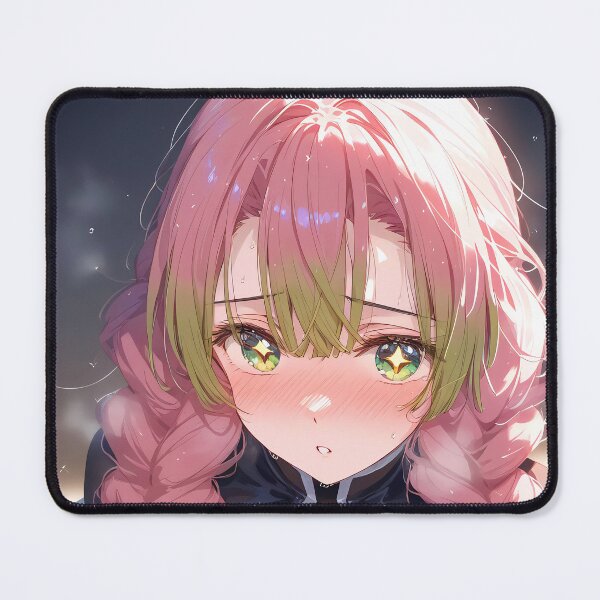 Item preview, Mitsuri Kanroji Demon Slayer Blushing Moonlit Portrait designed and sold by 108Recordings.