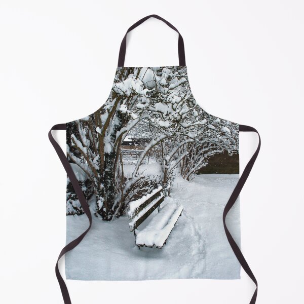 Item preview, snowy bench designed and sold by Murph's Images.