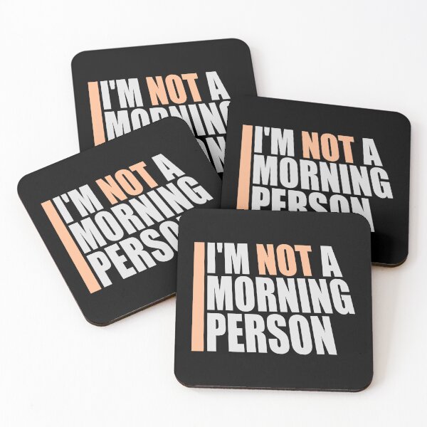 Item preview, I'm Not A Morning Person Funny Relatable Tired Quote designed and sold by shirt-o-mat.