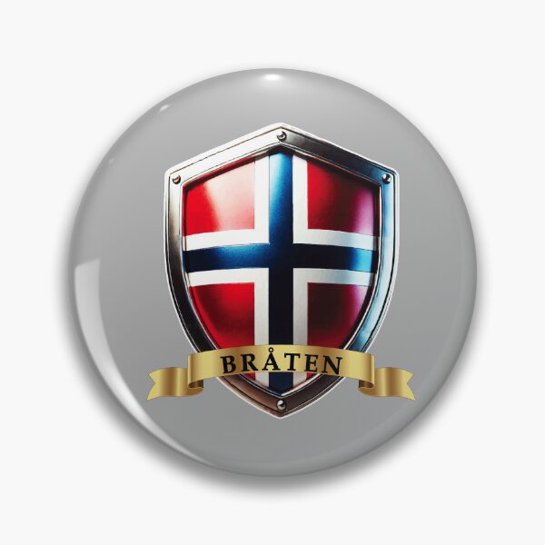 Item preview, Braten Norway Family Name Shield designed and sold by Highlandkings.