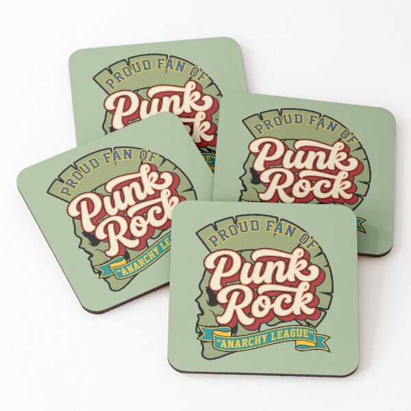 Item preview, Proud Fan Of Punk Rock Anarchy League Retro Mohawked Skull Vector designed and sold by Cozy-Old-Pub.
