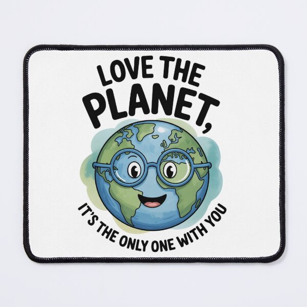Item preview, Nerdy Earth Globe Glasses Cute Kawaii Science Nature T-Shirt designed and sold by proearth2022.