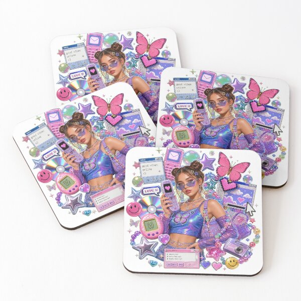 Item preview, Symbols of Y2K - Y2K Aesthatic Nostalgia designed and sold by Unpredictable Fat Cat.