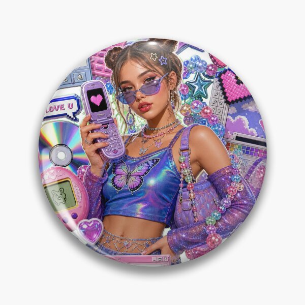 Item preview, Symbols of Y2K - Y2K Aesthatic Nostalgia designed and sold by Unpredictable Fat Cat.