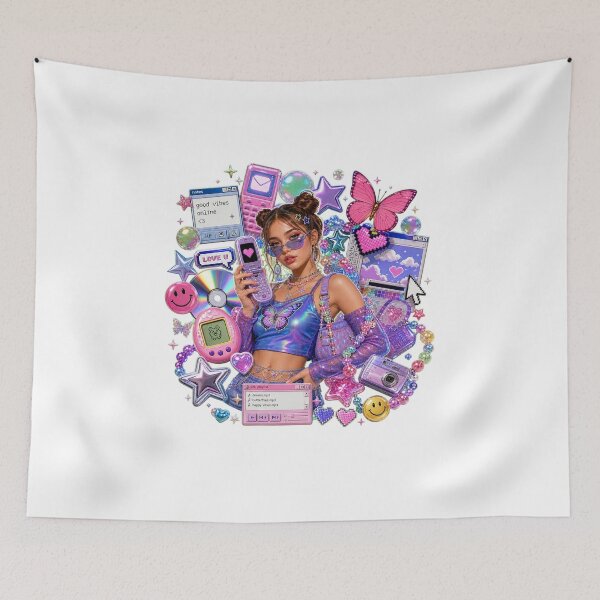 Item preview, Symbols of Y2K - Y2K Aesthatic Nostalgia designed and sold by Unpredictable Fat Cat.