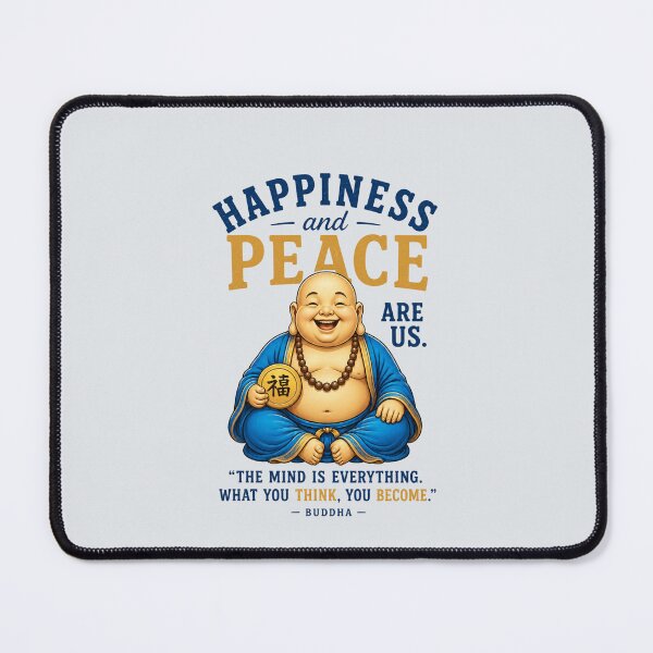 Item preview, Happiness and Peace Buddha Quote Shirt designed and sold by Aimetoi.
