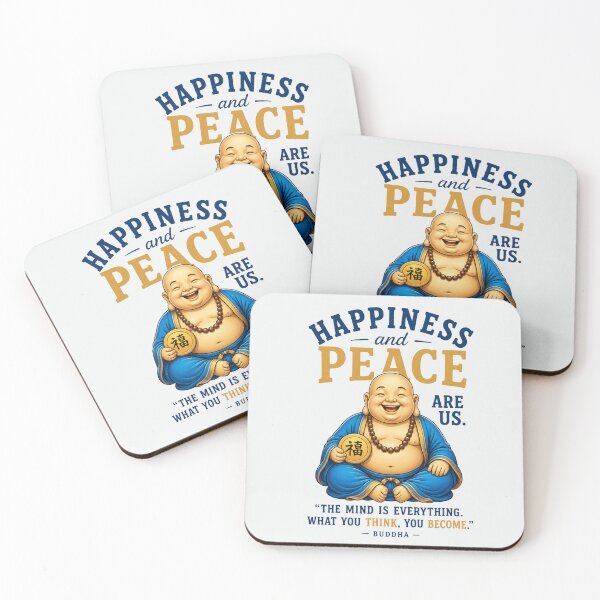 Item preview, Happiness and Peace Buddha Quote Shirt designed and sold by Aimetoi.