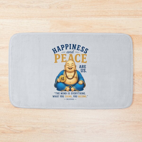 Item preview, Happiness and Peace Buddha Quote Shirt designed and sold by Aimetoi.