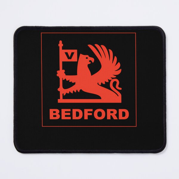 Item preview, Retro Bedford trucks emblem - Bedford red print  designed and sold by PixelsCrafter.