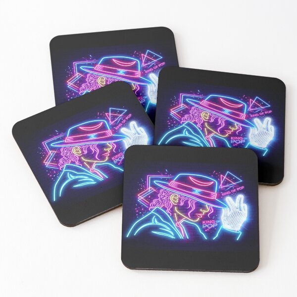 Item preview, Michael Jackson King Of Pop Neon Glow Fedora Art designed and sold by ExploreAura Studio.