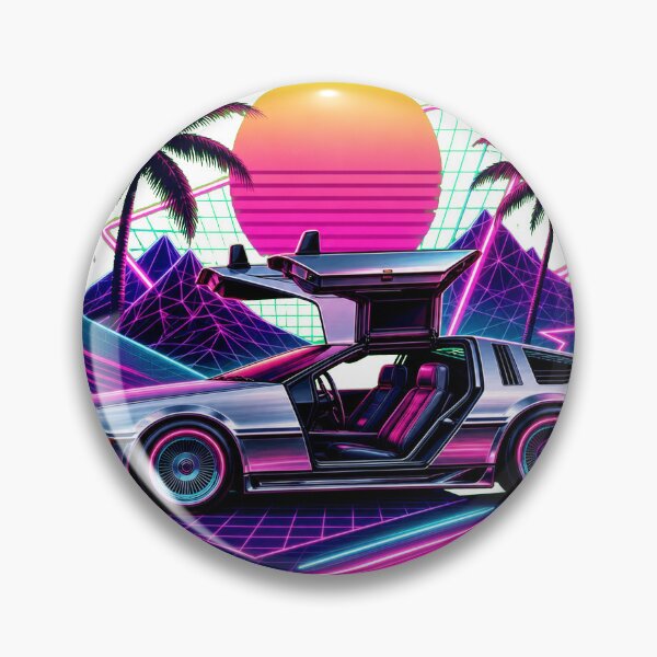 Item preview, The Synth of Delorean - Synthwave Aesthatics Art designed and sold by Unpredictable Fat Cat.