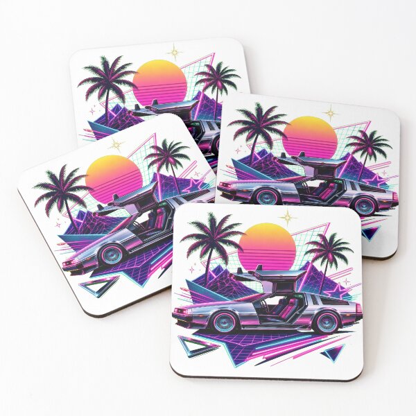 Item preview, The Synth of Delorean - Synthwave Aesthatics Art designed and sold by Unpredictable Fat Cat.