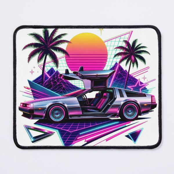 Item preview, The Synth of Delorean - Synthwave Aesthatics Art designed and sold by Unpredictable Fat Cat.