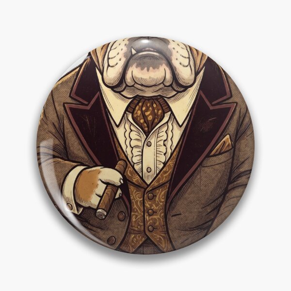 Item preview, Vintage Mafia Bulldog Retro 70s Gangster Dog T-Shirt Design designed and sold by Prism-Bubble.