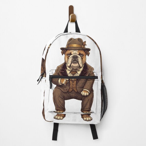 Item preview, Vintage Mafia Bulldog Retro 70s Gangster Dog T-Shirt Design designed and sold by Prism-Bubble.