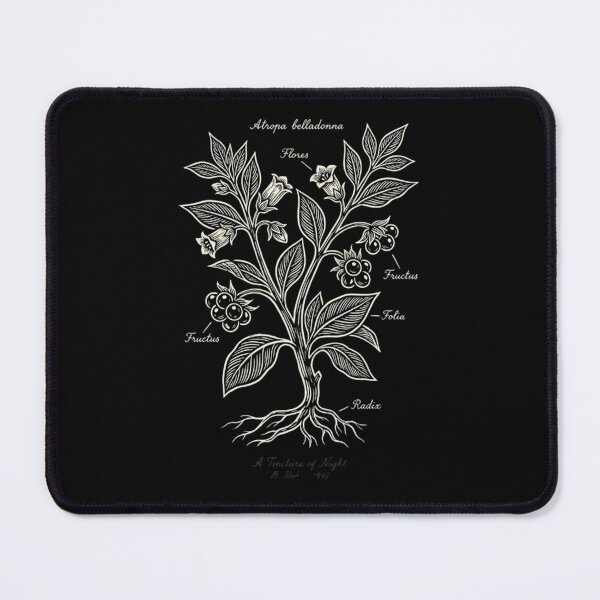Item preview, Bram Stoker Belladonna - Atropa belladonna Botanical Study - Gothic Aesthetic designed and sold by nbg2012.
