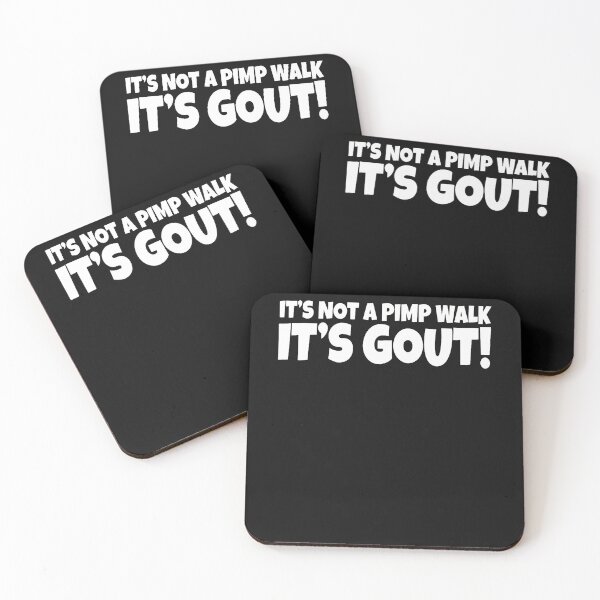 Item preview, It's Not A Pimp Walk It's Gout Funny Old Man Medical Humor designed and sold by Jackstudioo.