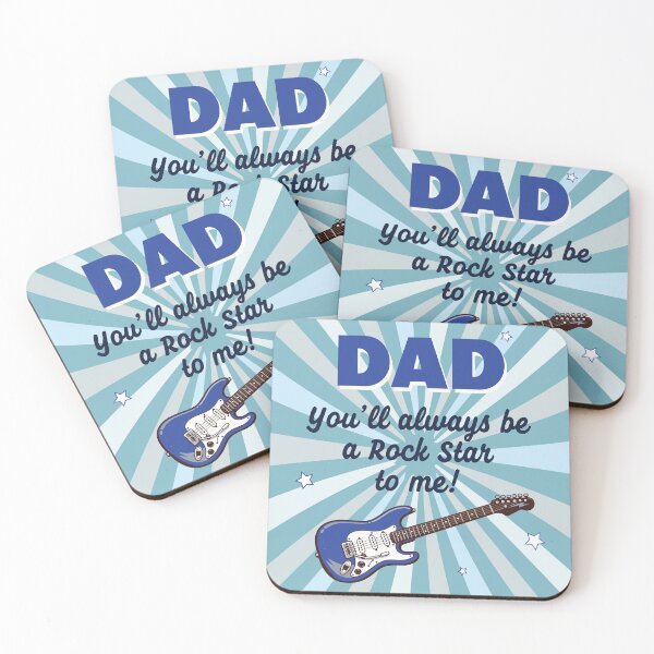 Item preview, Dad Rock Star Electric Guitar Birthday Fathers Day Message designed and sold by CreativeBridge.