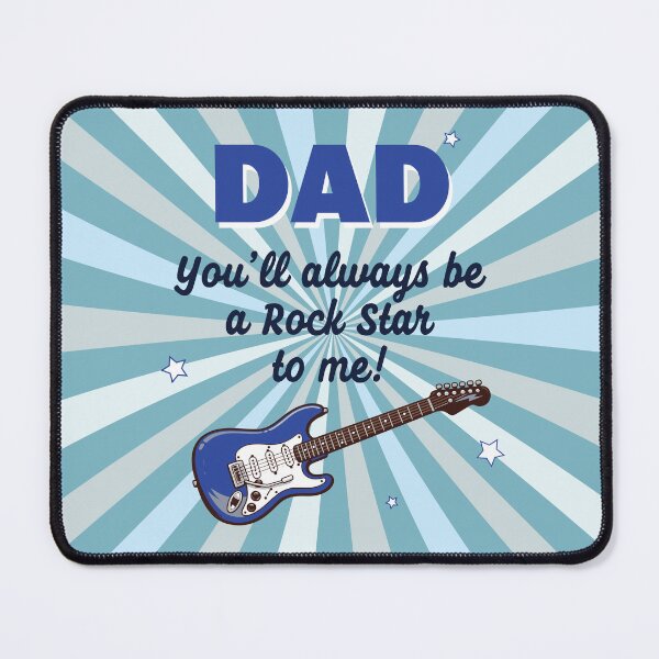 Item preview, Dad Rock Star Electric Guitar Birthday Fathers Day Message designed and sold by CreativeBridge.