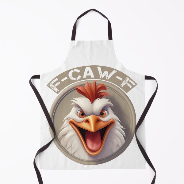 Item preview, Crazy Chicken F-CAW-F Mad Rooster Cartoon Mascot Design designed and sold by DesignArtist.ia.