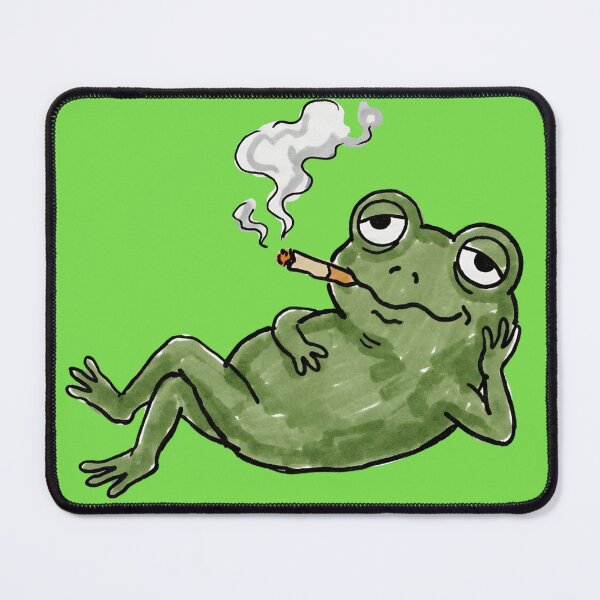 Item preview, "Unbothered": Chilling Frog Living Its Best Life designed and sold by PM.
