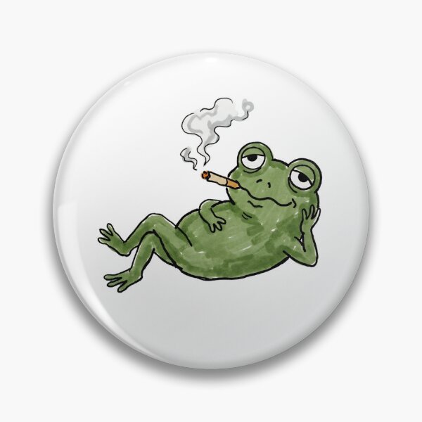 Item preview, "Unbothered": Chilling Frog Living Its Best Life designed and sold by PM.