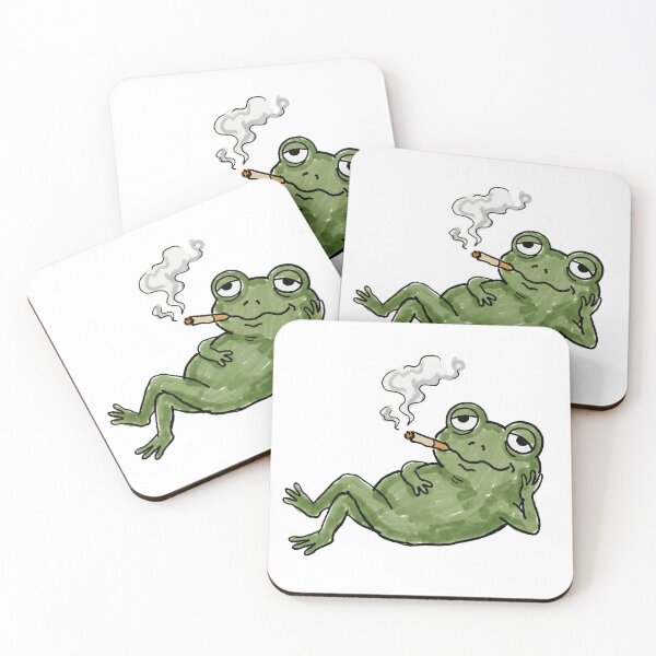 Item preview, "Unbothered": Chilling Frog Living Its Best Life designed and sold by PM.
