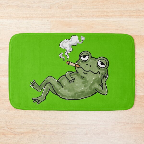 Item preview, "Unbothered": Chilling Frog Living Its Best Life designed and sold by PM.