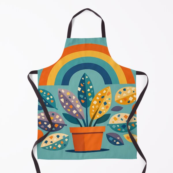 Item preview, Terrazzo Potted Plant with Rainbow designed and sold by InkSmithery.