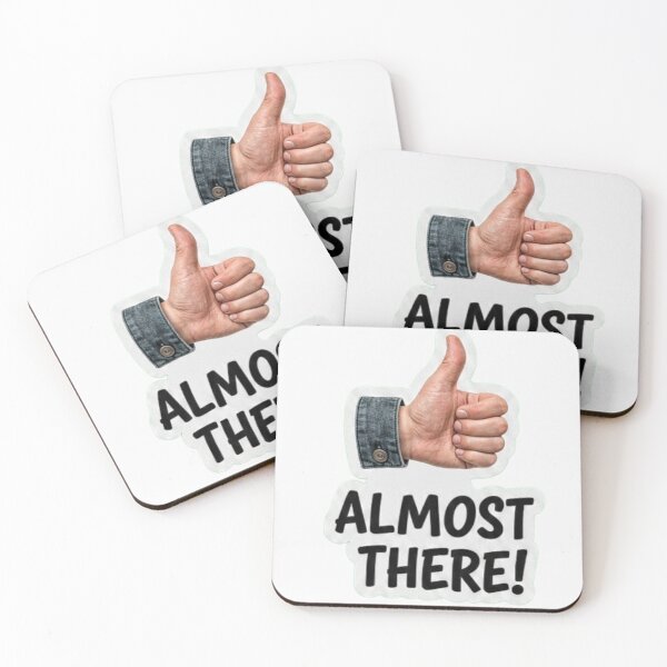 Item preview, Almost There! Thumbs Up Sticker designed and sold by mackyartsstudio.