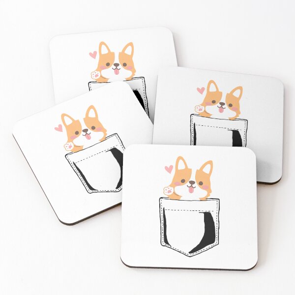 Item preview, Pocket Corgi Waving designed and sold by OlyvieArt.