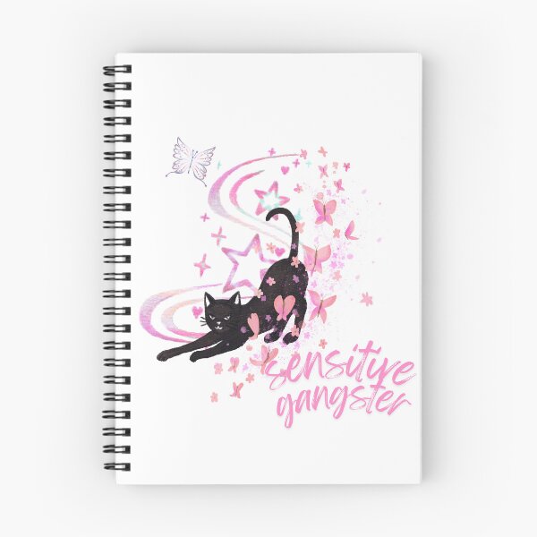 Item preview, Sensitive Gangster Black Cat Butterfly  designed and sold by karolina lindy.