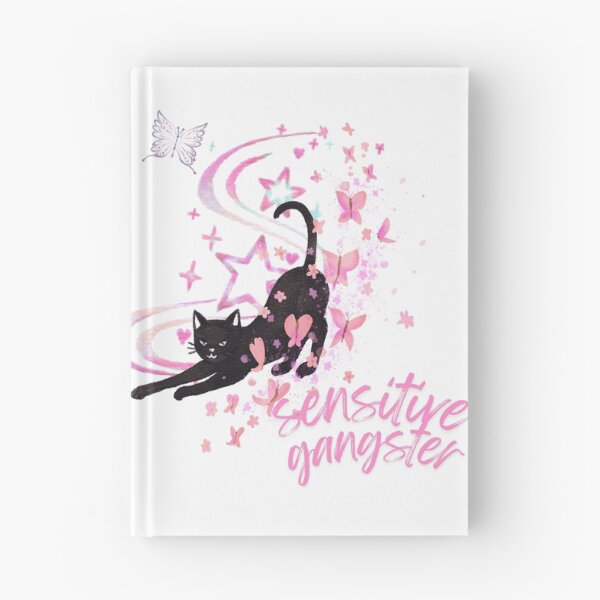 Item preview, Sensitive Gangster Black Cat Butterfly  designed and sold by karolina lindy.