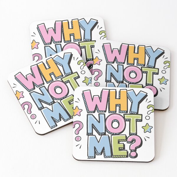 Item preview, Why Not Me? Motivational Typography designed and sold by ArhaanFashions.