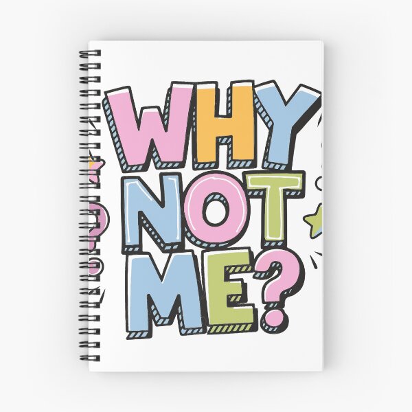 Item preview, Why Not Me? Motivational Typography designed and sold by ArhaanFashions.