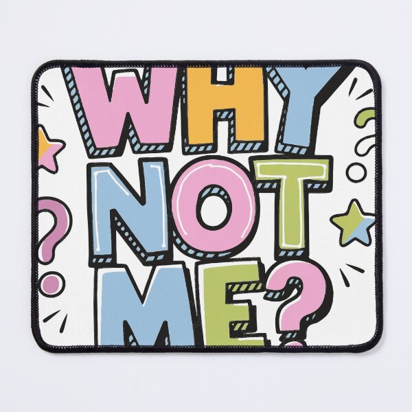 Item preview, Why Not Me? Motivational Typography designed and sold by ArhaanFashions.