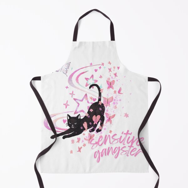 Item preview, Sensitive Gangster Black Cat Butterfly designed and sold by karolina lindy.