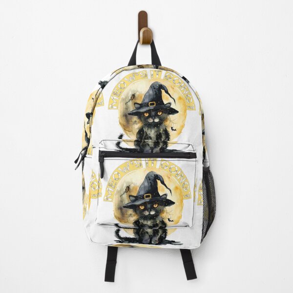 Item preview, Meow's It Going Funny Witch Cat Undersea Halloween Watercolor Design designed and sold by DesignArtist.ia.