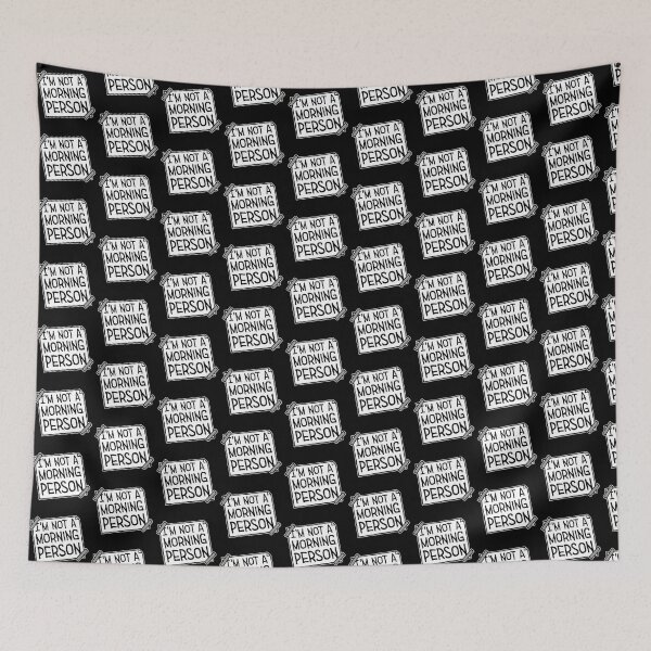 Item preview, I'm Not A Morning Person Funny Relatable Tired Quote designed and sold by shirt-o-mat.