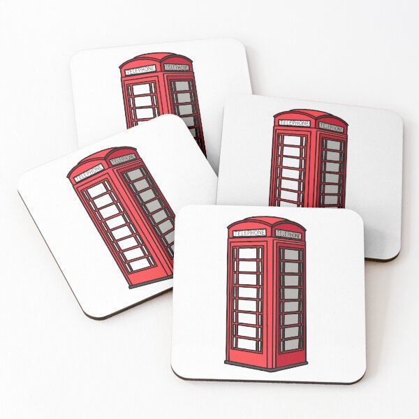 Item preview, London Phone Booth Sticker | Postcards from London Collection designed and sold by PinkPeelUK.
