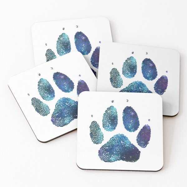 Item preview, Swirly Galaxy Dog Paw designed and sold by OlyvieArt.