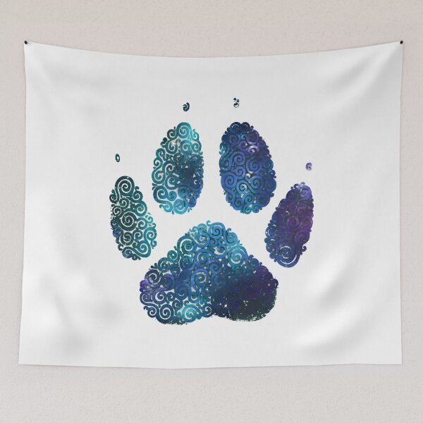 Item preview, Swirly Galaxy Dog Paw designed and sold by OlyvieArt.