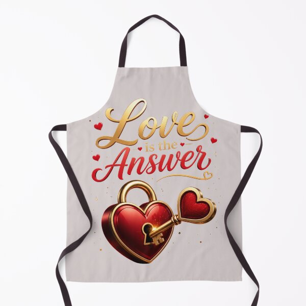 Item preview, Love Is The Answer – Heart Quote Design For Couples designed and sold by JagrDesigns.
