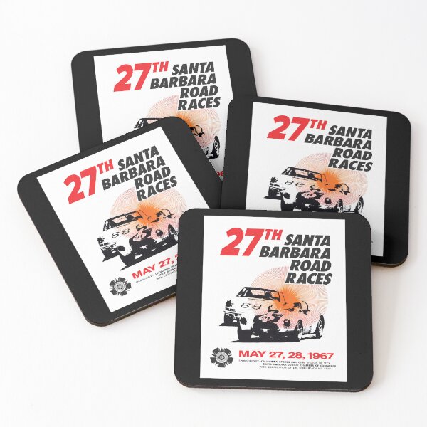 Item preview, 27th Santa Barbara Road Races 1967 retro vintage racing poster   designed and sold by storx.