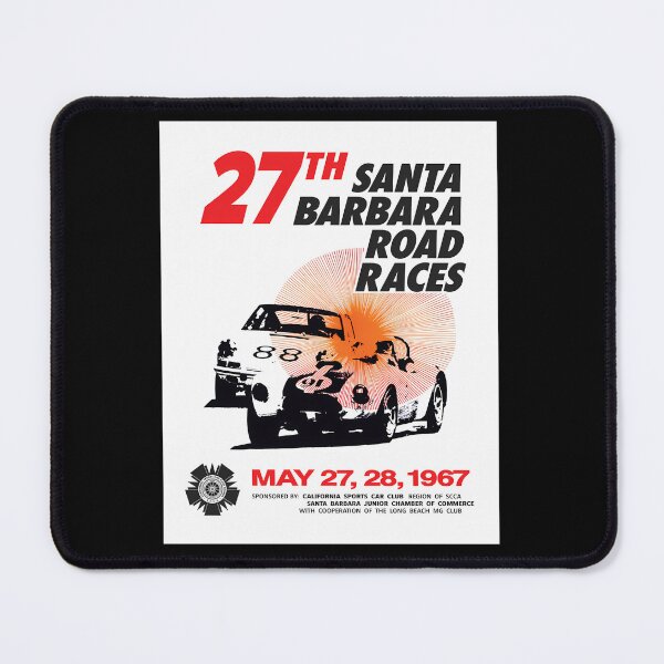 Item preview, 27th Santa Barbara Road Races 1967 retro vintage racing poster   designed and sold by storx.